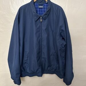Chaps Men's Navy Blue Light Windbreaker Jacket XL